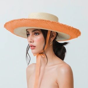 ✨SENSI STUDIO✨Dumont Long Brim Hat with Tucuman